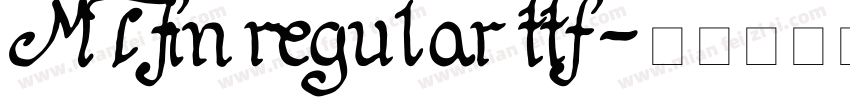 MTfin regular ttf字体转换